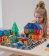 IGIVI Magnetic Tiles Road & 112PCS Magnetic Tiles Road Set