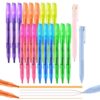 IGreis 20 Pcs Highlighters and Gel Pens Set, 6 Color Highlighters and 2 Pcs 3 in 1 Multicolor Gel Pens, Chisel Tip Highlighters Assorted Colors, Quick Dry, Perfect for Class, School, Office