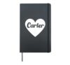 I Heart Carter Favorite First Name Heart Love Carter Hardcover Journal, Black