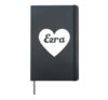 I Heart Ezra Favorite First Name Heart Love Ezra Hardcover Journal, Black