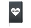 I Heart Sadie Favorite First Name Heart Sadie Hardcover Journal, Black