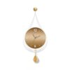 IHRTLH Clock Wall Home Background Decoration Mural Light Living Room Swing Hanging(30 * 66cm)