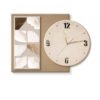 IHRTLH Decorative Painting Living Room Wall Art Abstract Frameless Clock Painter Silent(55 * 40cm)
