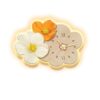 IHRTLH Dining Room Decorative Painting Clock with Led Lights Bedroom Wall Art Flower(65 * 45cm)