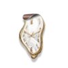 IHRTLH Dining Room Wall Clock Led Light Stereo Silent(16in)