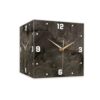 IHRTLH Hourly Living Room Corner Sided Wall Clock Hanging Hole Free Illuminated(30 * 30 * 30cm)