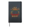 I Like It Moist Thanksgiving Pilgrim Costume Turkey Day Hardcover Journal, Black