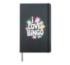 I Love Bingo Fun Card Game Vibes Hardcover Journal, Black