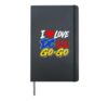 I Love DC Go-Go Music Washington District of Columbia Pride Hardcover Journal, Black
