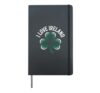 I Love Ireland Shamrock Clover Spirit Hardcover Journal, Black