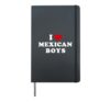 I Love Mexican Boys, I Heart Mexican Boys Hardcover Journal, Black