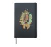 I love music microphone singing music notes Hardcover Journal, Black