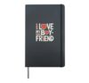 I Love My Boyfriend Heartfelt Expression Hardcover Journal, Black