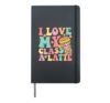 I Love My Class A Latte Coffee 100th Day Of School Teacher Hardcover Journal, Black