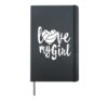 I Love My Girls Mom Volleyball Cute Volleyball Mom Hardcover Journal, Black