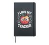 I Love My Teacher Apple Heart Books Hardcover Journal, Black