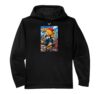 I Love NYC, Urban Skateboarding Bear Street Art Graphic Performance Hoodie