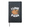 I Love Pizza Cheesy Slice Celebration Hardcover Journal, Black
