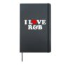 I Love R&B Music Lover Festival Rhythm And Blues Hardcover Journal, Black