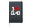 I Love R&B Music Lover Festival Vintage Rhythm And Blues Hardcover Journal, Black