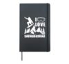 I Love Snowboarding Funny Snowboard Humor Winter Sports Hardcover Journal, Black