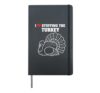 I Love Stuffing The Turkey I'm The Turkey Couple Matching Hardcover Journal, Black