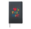 I Love To Finger Paint Preschool Teacher Colors Hardcover Journal, Black