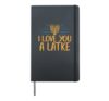 I Love You A Latke Funny Jewish Pun Hanukkah Chanukah Hardcover Journal, Black