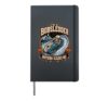 I'm A Bobsledder Nothing Scares Me Funny Halloween Skeleton Hardcover Journal, Black