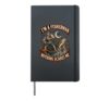 I'm A Fisherman Nothing Scares Me Halloween Skeleton Fishing Hardcover Journal, Black
