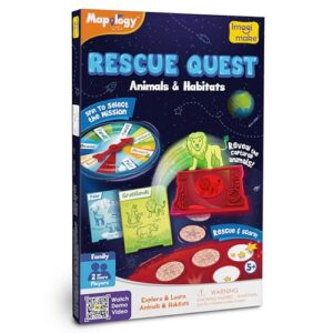 Imagimake Rescue Quest - Animals & Habitats, Educational Board Game