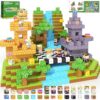 Imagiomo 200PCS Magnetic Blocks - Build Mine Magnet World Forest Chess Tiles, Magnet Building Toys for 3-5 5-7 8-12 Year Old Boys Girls, Kids Games STEM Montessori Sensory Ourdoor Toys Toddler Gifts