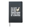 I'm A Goose Mom Not A Magician Mother's Day Porch Goose Hardcover Journal, Black