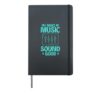 I make music sound good - sound engineer Hardcover Journal, Black