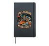 I'm A Paddler Nothing Scares Me Funny Halloween Skeleton Hardcover Journal, Black
