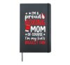 I'm A Proud Boxing Mom Boxing Mama Boxing Mother Hardcover Journal, Black