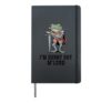 Im Burnt Out MLord Funny Knight Frog Meme Boys Men Sarcastic Hardcover Journal, Black