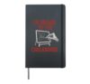 I'm Drawn To The Chalkboard Teacher School Student Graphic Hardcover Journal, Black