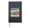 I'm Feeling Unburdened By What Has Been Mindset |- Hardcover Journal, Black