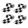 IMIKEYA 4 Rolls Checkered Flag Bulletin Board Borders PVC Wall Trim