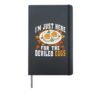 I'm Just Here For The Deviled Eggs Autumn Funny Thanksgiving Hardcover Journal, Black