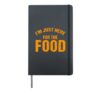 I'm Just Here The Food Turkey Day Family Dinner Hardcover Journal, Black
