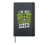 I'm Not Short I'm Leprechaun Sized Funny St Patrick's Day Hardcover Journal, Black