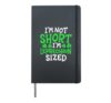I'm Not Short I'm Leprechaun Sized Funny St Patrick's Day Hardcover Journal, Black