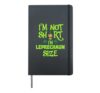 I'm Not Short I'm Leprechaun Size St. Patrick's Day Fun Hardcover Journal, Black