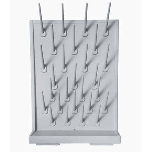 IMOSEI Lab Supply Pegboard Bench, Lab Drying Racks, 27 Pegs Drying Rack,Desktop Laboratory Supplies Cleaning Equipment, for Education or Laboratory Science Use, Lab Glassware and Bottles