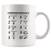 Improved Pain Scale Funny Nurse 11oz White Medical Humor Coffee Mug
