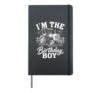 I'm The Birthday Boy Farm Tractor Party Hardcover Journal, Black