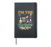 I'm The Birthday Boy Science Birthday Party Hardcover Journal, Black
