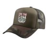 I'm The Birthday Girl Science Birthday Party Trucker Hat with Adjustable Mesh Back, Camo Green